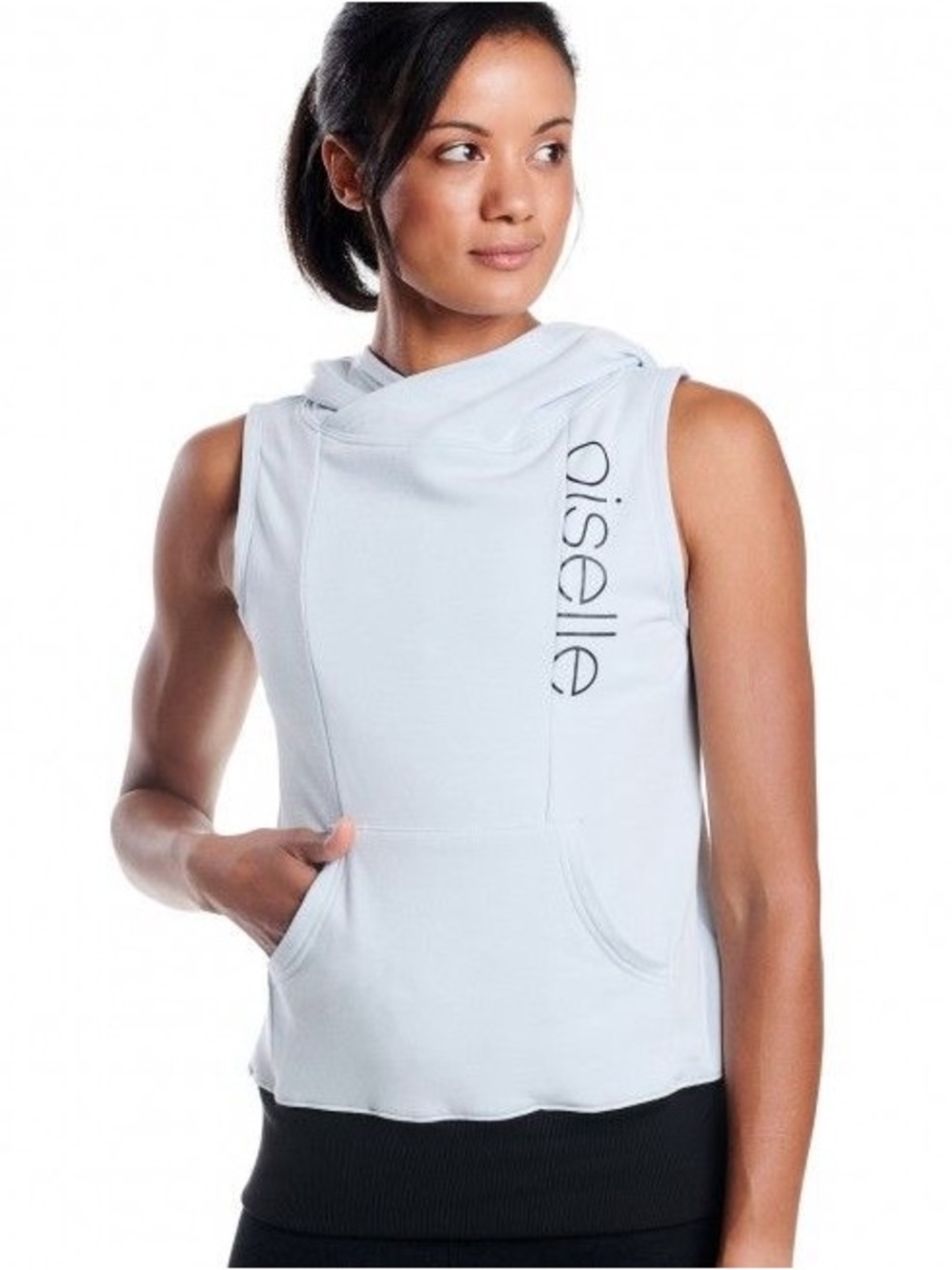 Oiselle Kara Goucher Sleeveless Hooded Sweatshirt